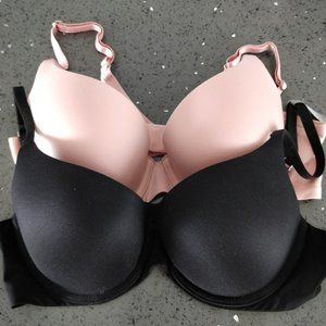 AERIE SUNNIE DEMI BRAS - Black & Pink Size 36B